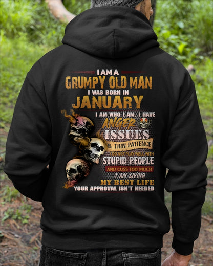 I AM A GRUMPY OLD MAN I WAS BORN IN JANUARY male (SKU08-67-01)