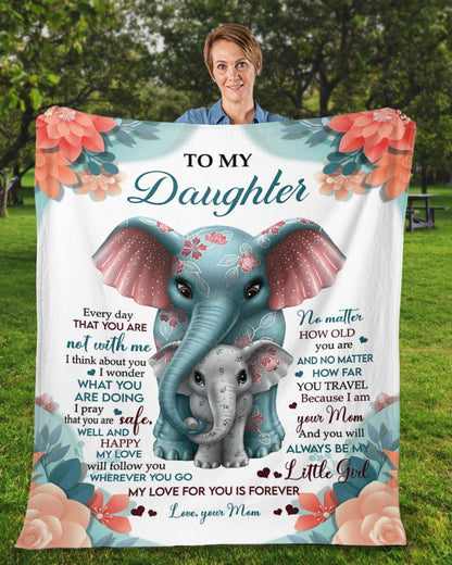 To my daughter - Gift for Daughter Blanket - from mom