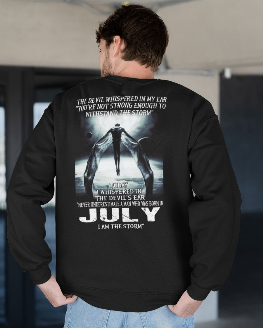 JULY - NEVER UNDERESTIUNDER A MAN - I AM THE STORM - male (SKU08-35-07)