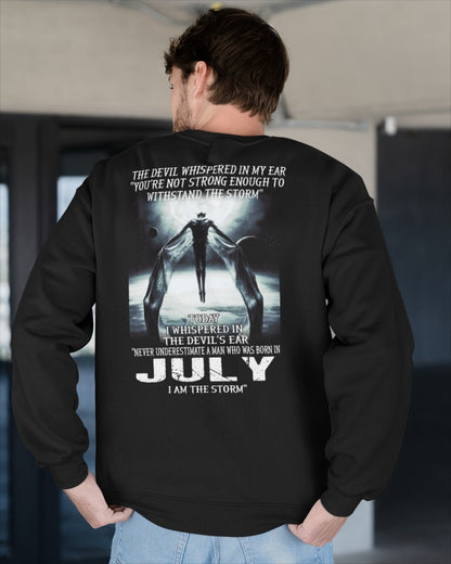 JULY - NEVER UNDERESTIUNDER A MAN - I AM THE STORM - male (SKU08-35-07)