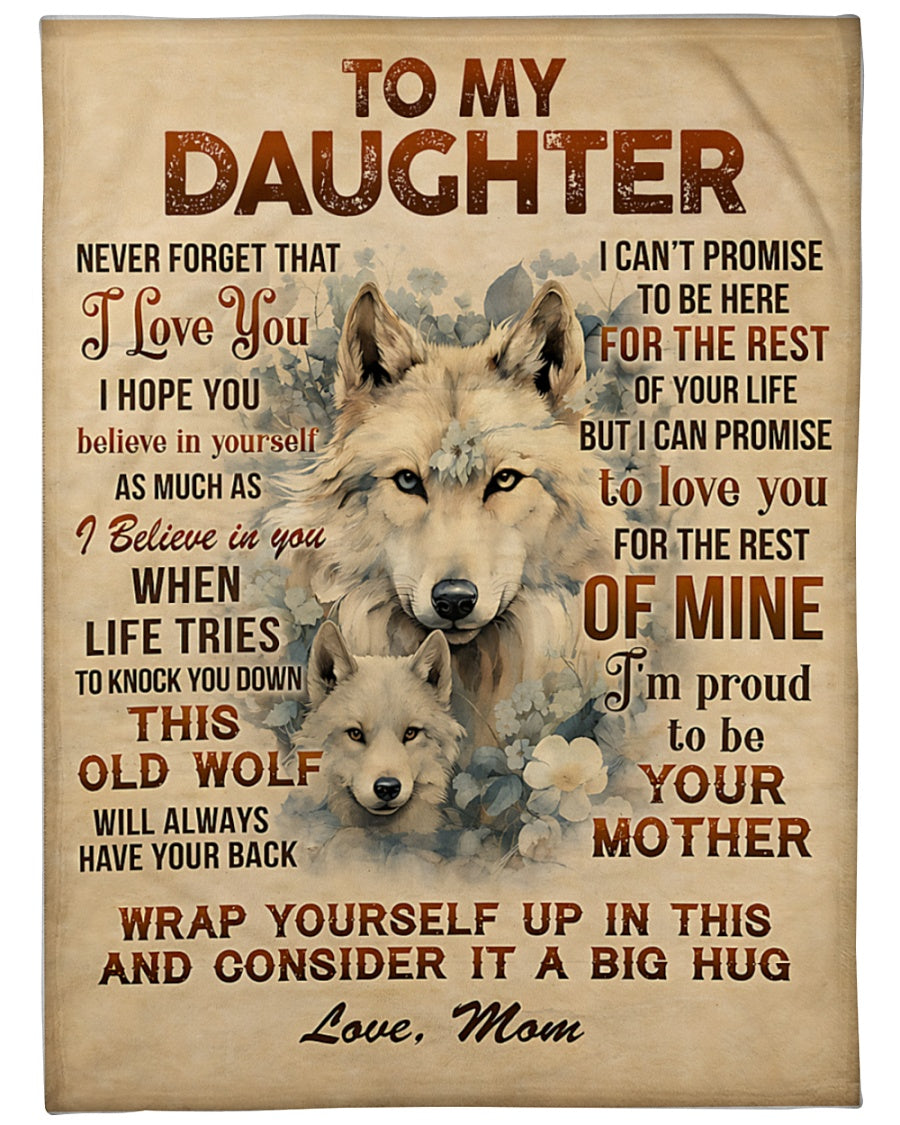 Special Gift For Your Daughter Blanket - From Mom (SKU2604-71)