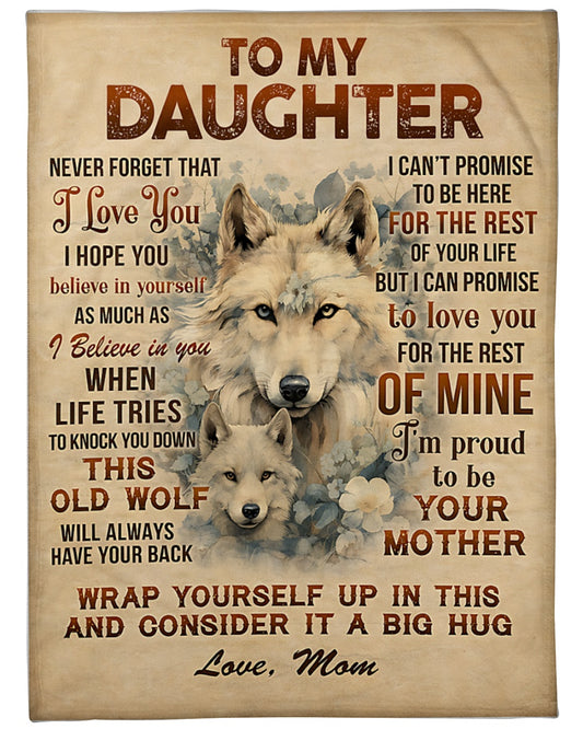 Special Gift For Your Daughter Blanket - From Mom (SKU2604-71)