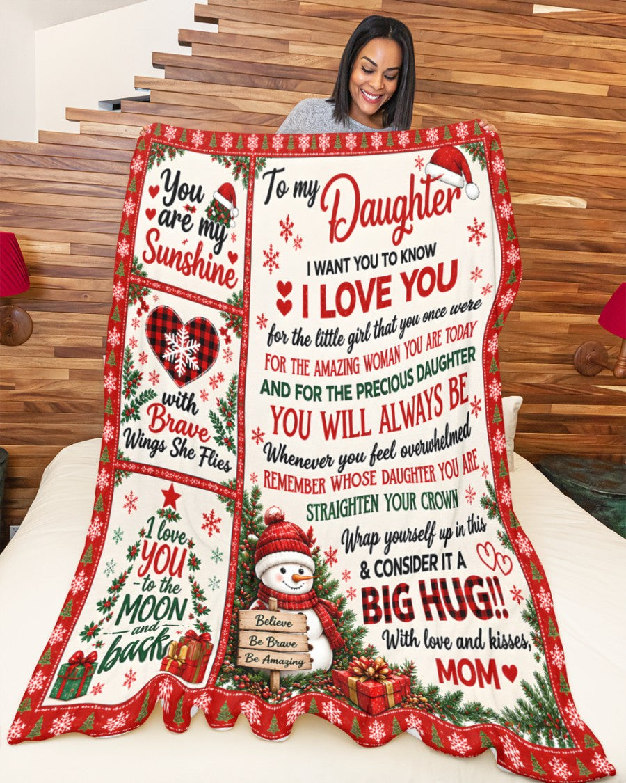 Special Gift For Your Daughter Blanket - From Mom (SKU2609-374)
