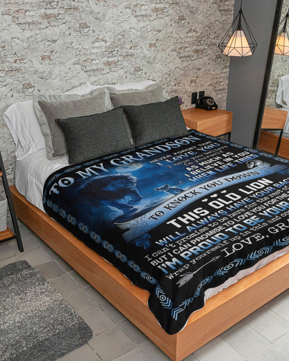 Special Gift For Your Grandson Blanket - From Grandpa (SKUB12-138)