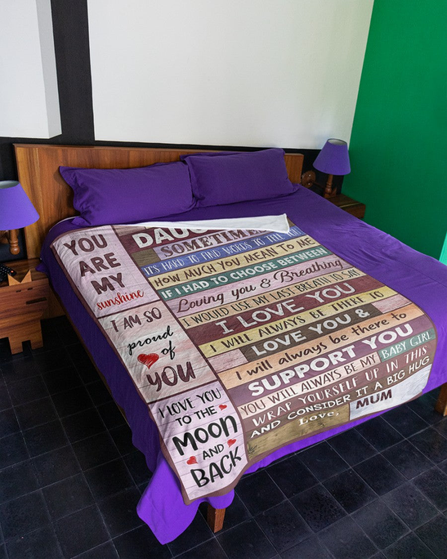Blanket Gift for Your Daughter – From Mom (SKU2610-52)