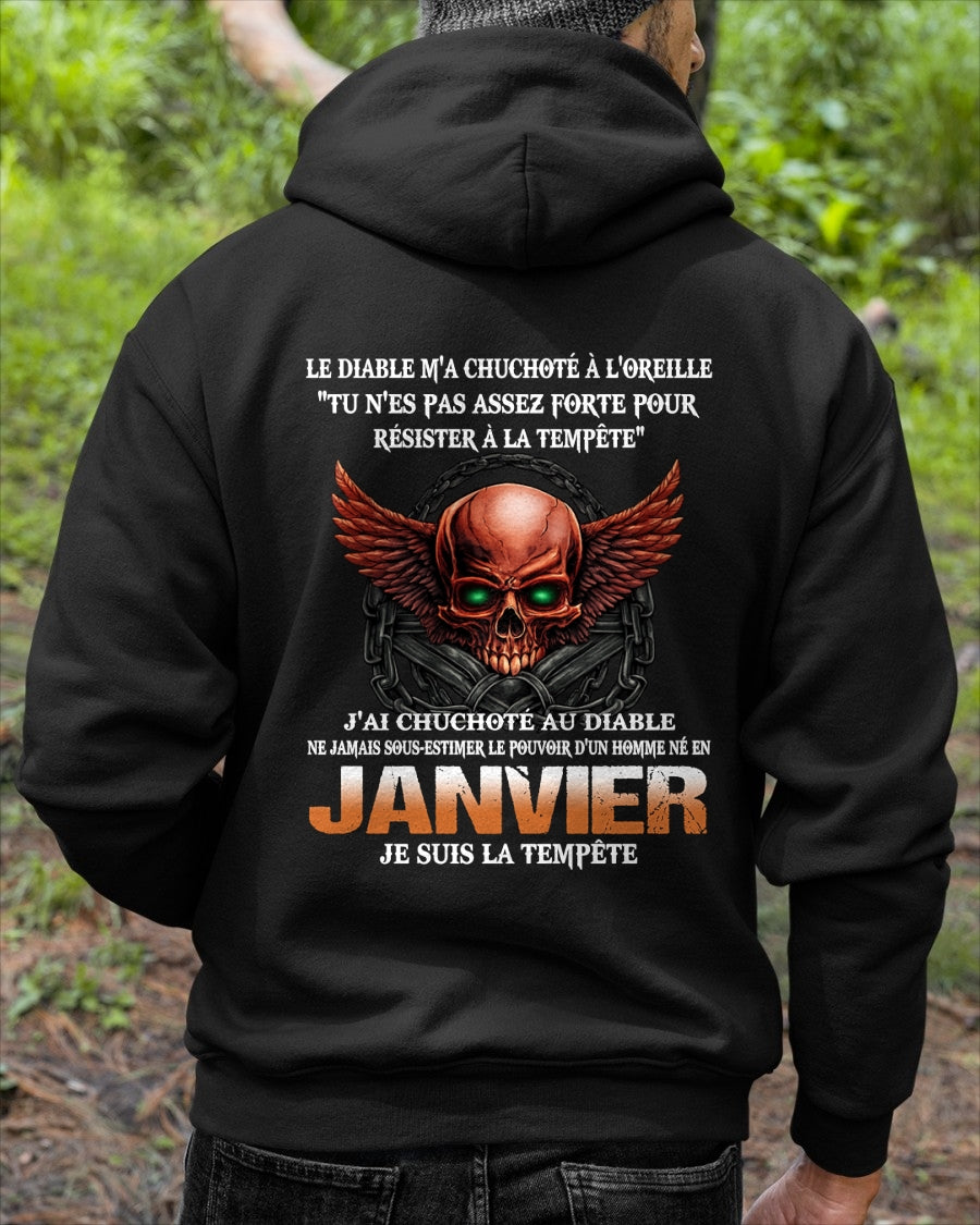 fr01 - Ne Jamais Sous-Estimer le Pouvoir d’un Homme Né en Janvier – T-Shirt Homme - male / CCDI01 (SKU2605-92-01)