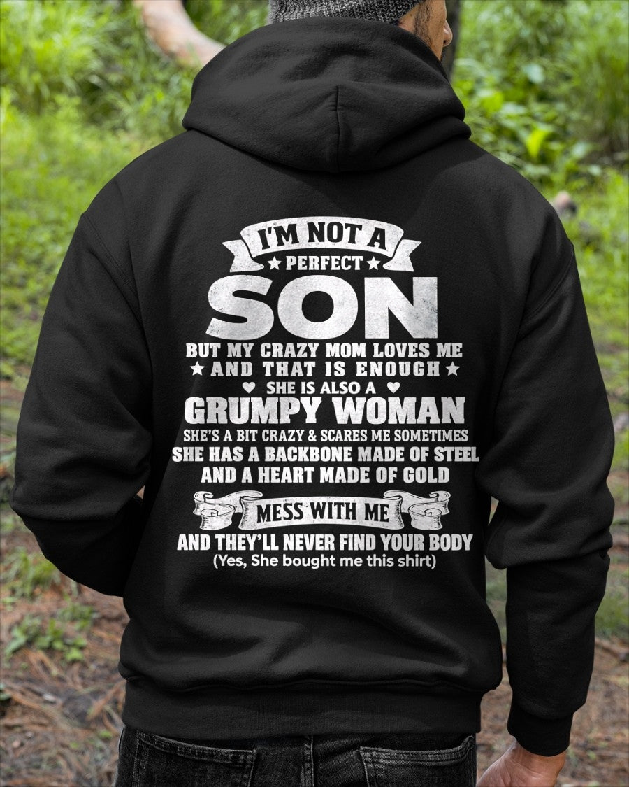 I'm Not A Perfect Son But My Crazy Mom Love Me - Birthday Gift From Mom / Woman - ccdi00 (SKU2609-347-00)