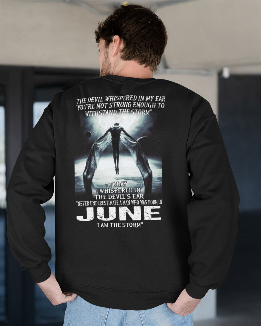 JUNE - NEVER UNDERESTIUNDER A MAN - I AM THE STORM - male (SKU08-35-06)