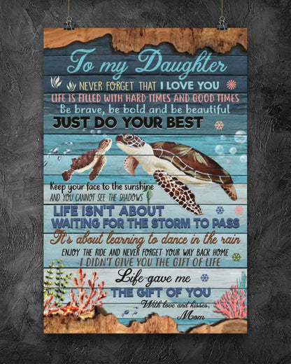 TO MY DAUGHTER FROM MOM CANVAS