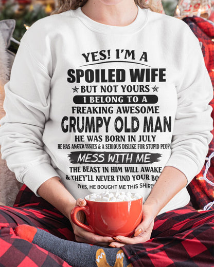 Grumpy Old Man July – Perfect gift for your wife From Husband – CCDI07 (SKU08-63-07)