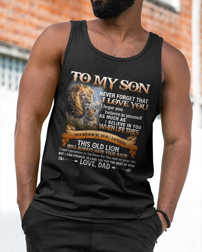 To My Son T-Shirt – Gift From Dad / Man - ccdi00 (SKU12-76)