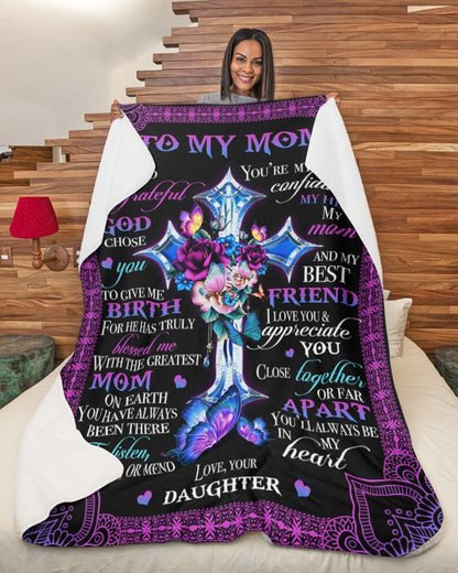Special Gift For Your Mom Blanket - From Daughter
