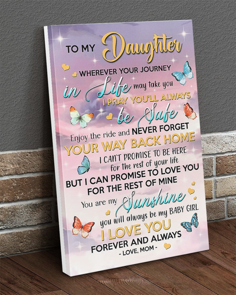 TO MY DAUGHTER FROM MOM CANVAS