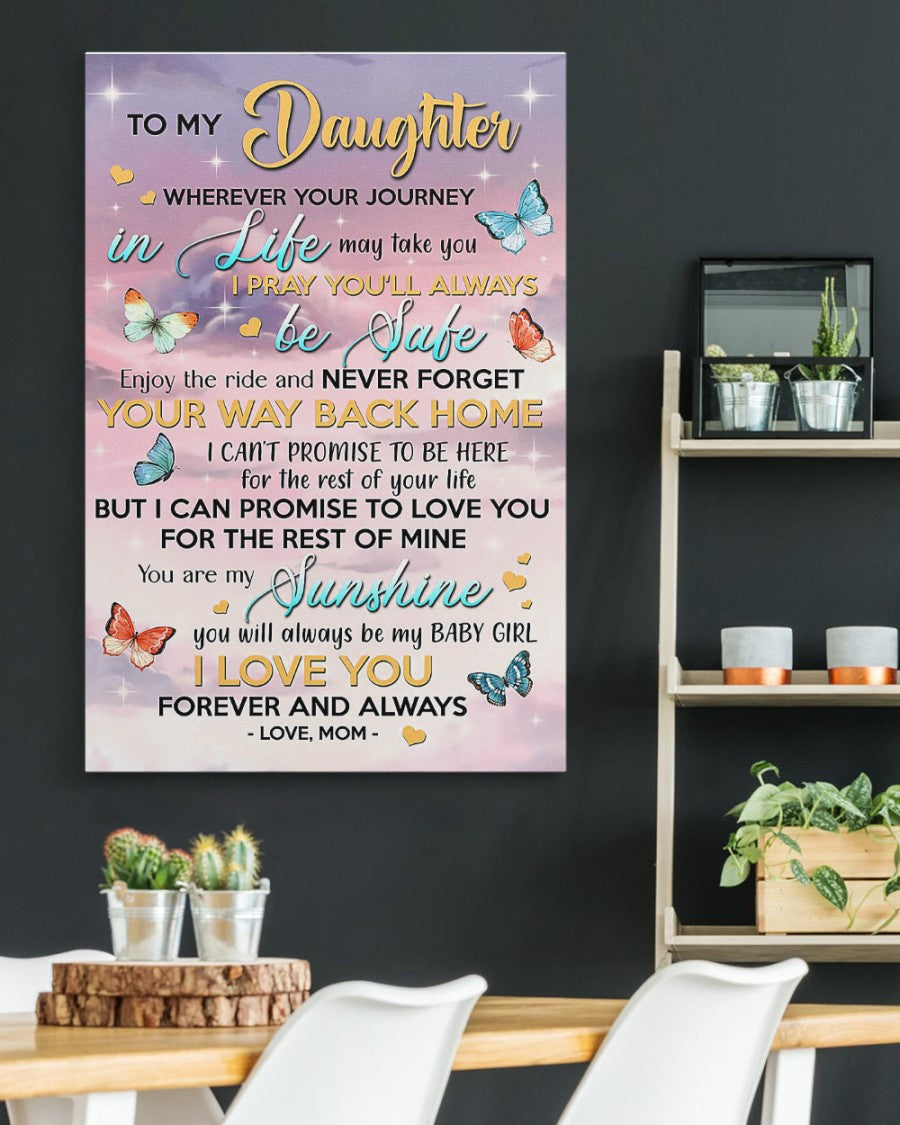 TO MY DAUGHTER FROM MOM CANVAS