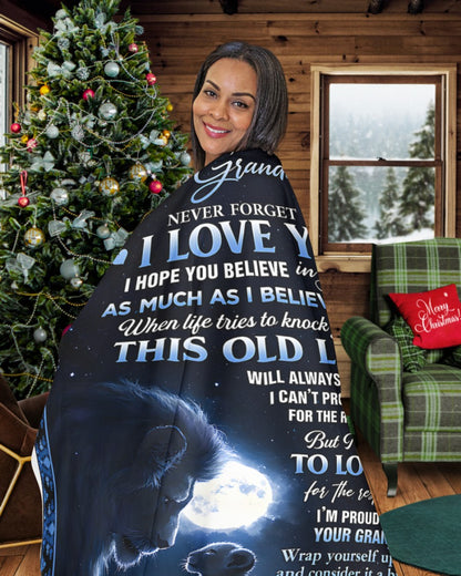 Special Gift For Your Granddaughter Blanket - From Grandpa (SKU2603-149)
