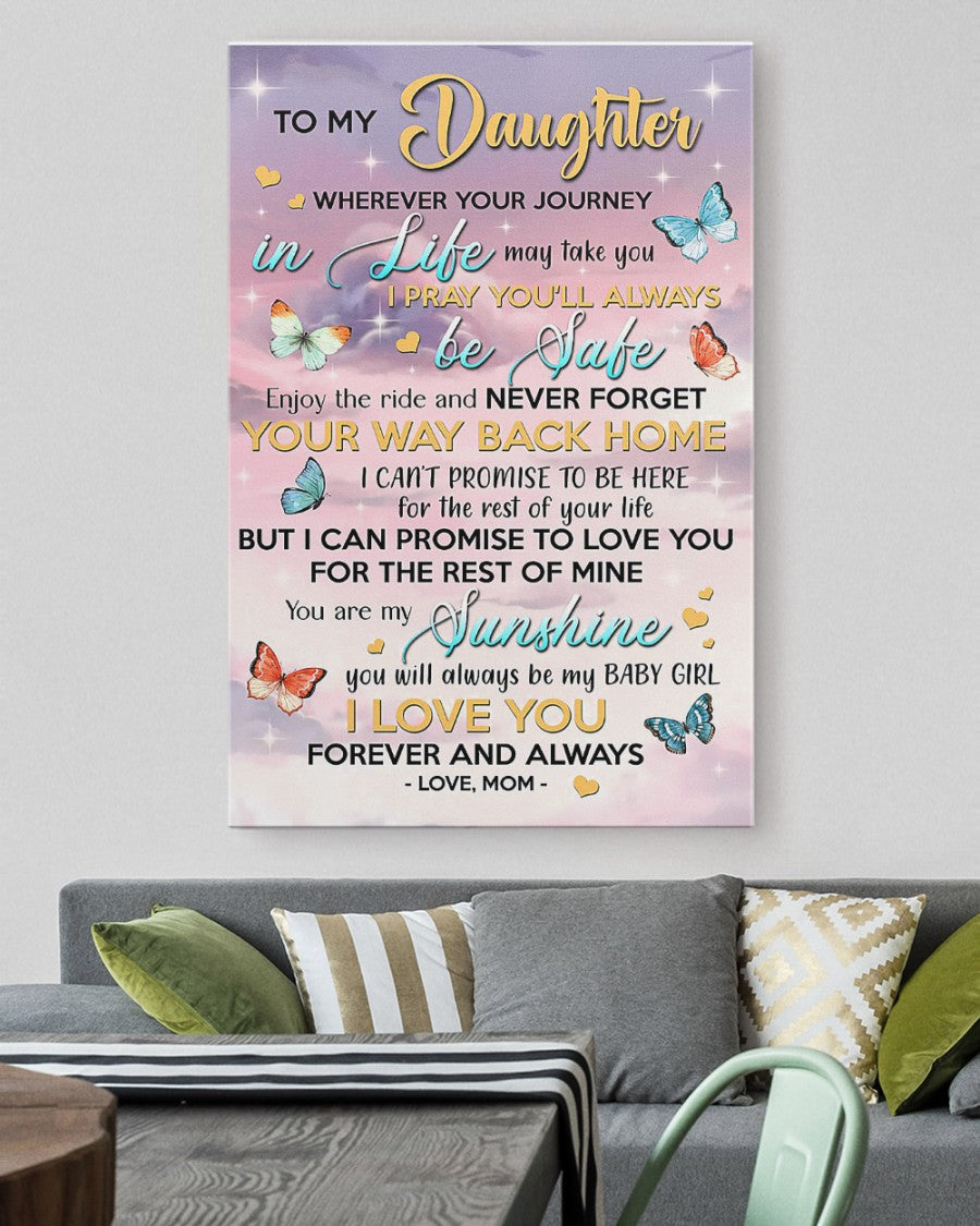 TO MY DAUGHTER FROM MOM CANVAS