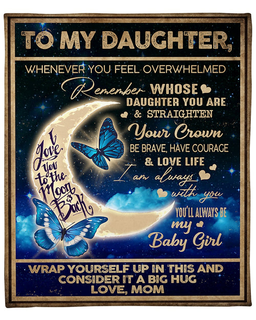 To my Daughter Love, from Mom - Blanket (SKU-CHAU-B26)