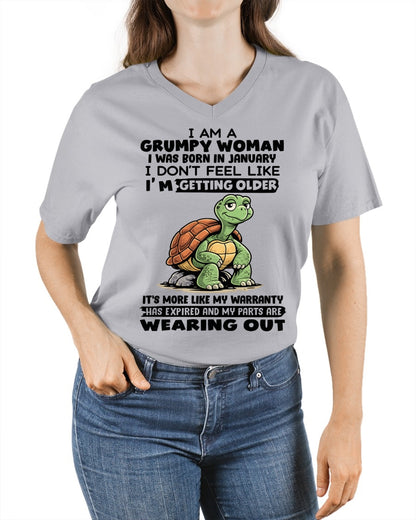ccdi01 - Funny Grumpy Woman Shirt Born in January – Birthday Gift Idea - FMA (SKU2602-178-01)