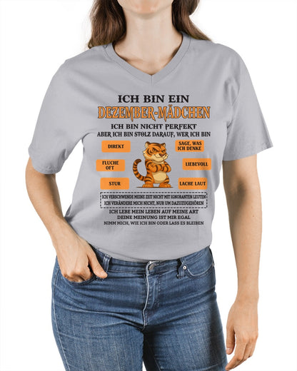 DEU12 - "ICH BIN EIN DEZEMBER-MÄDCHEN" – Geburtstagsgeschenk für Dezember-Mädchen – FMA ccdi12 (SKU2605-369-12)
