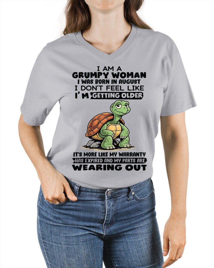 ccdi08 - Funny Grumpy Woman Shirt Born in August – Birthday Gift Idea - FMA (SKU2602-178-08)
