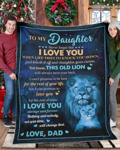 Special Gift For Your Daughter Blanket - From Dad (SKU2606-39)