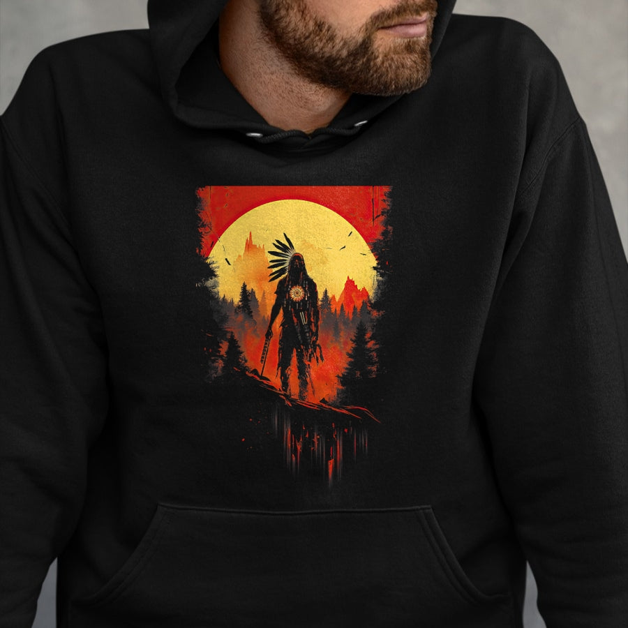 Native American T-Shirts, Vintage Native American Unisex T-Shirt/Hoodie/Sweatshirt HLT00 - Native American Heritage Chief T-Shirt (2)