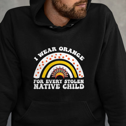 Native American T-Shirts, Vintage Native American Unisex T-Shirt/Hoodie/Sweatshirt HLT00 - I Wear Orange For Every American Native Child Indian Pride T-Shirt (1)