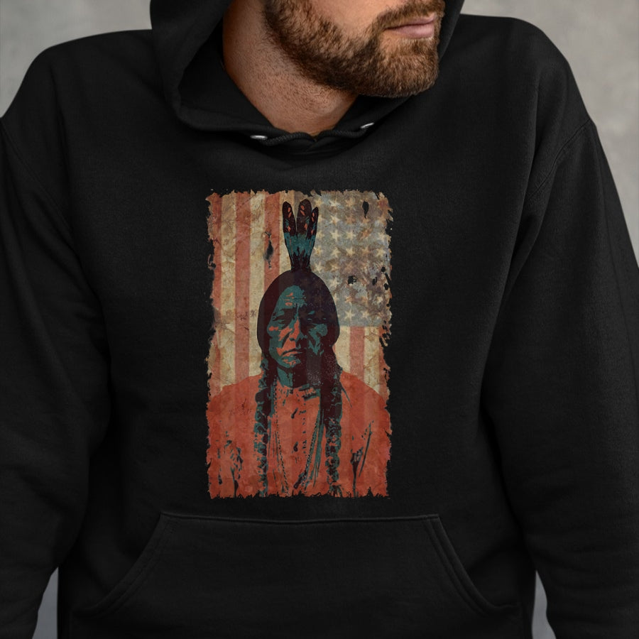 Native American T-Shirts, Vintage Native American Unisex T-Shirt/Hoodie/Sweatshirt HLT00 - Native American Vintage T-Shirt (1)