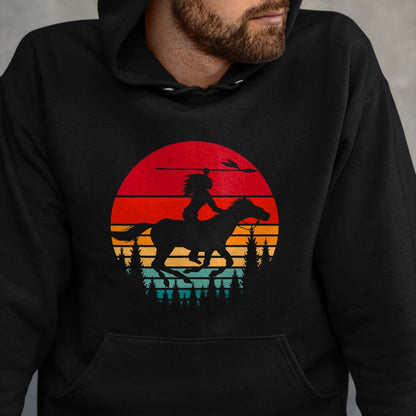 Native American T-Shirts, Vintage Native American Unisex T-Shirt/Hoodie/Sweatshirt HLT00 - Retro Native American Bear Artwork Native American Heritage T-Shirt (1)