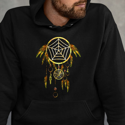 Native American T-Shirts, Vintage Native American Unisex T-Shirt/Hoodie/Sweatshirt HLT00 - Dream Catcher Autum Native American Indian Southwest Art T-Shirt