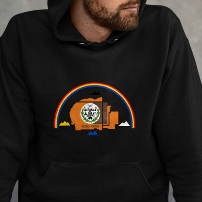 Native American T-Shirts, Vintage Native American Unisex T-Shirt/Hoodie/Sweatshirt HLT00 - NAVAJO NATION NATIVE AMERICAN INDIAN FLAG TRIBE RESERVATION T-Shirt (1)
