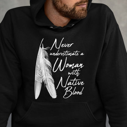Native American T-Shirts, Vintage Native American Unisex T-Shirt/Hoodie/Sweatshirt HLT00 - Native American A Woman With Native Blood American Indian T-Shirt (1)