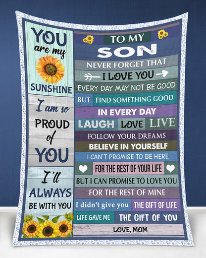 Special Gift For Your Son Blanket - From Mom