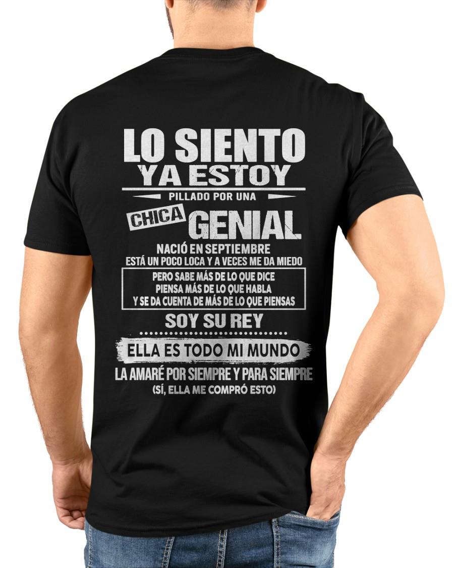 Septiembre - Chica genial nació en septiembre - Regalo especial para novio - Black - T09 (SKU05-80-09)