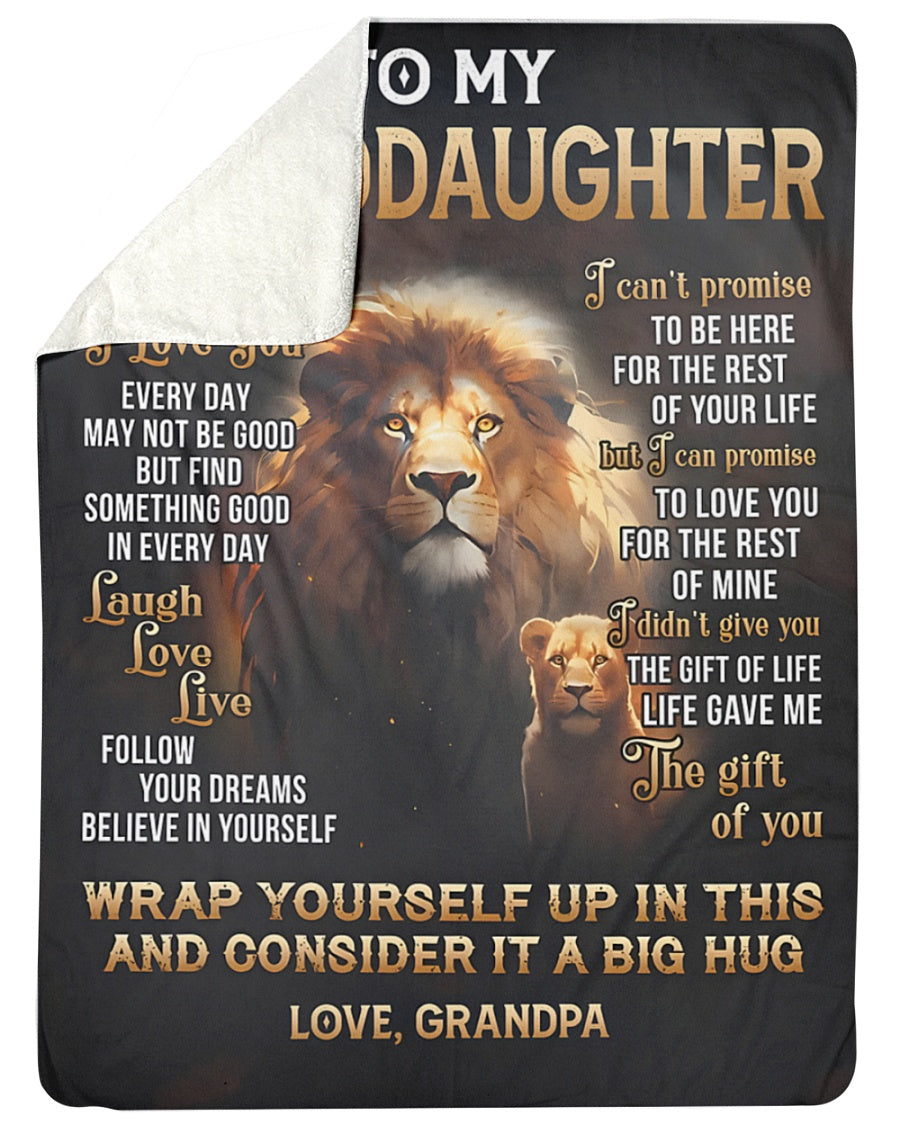 Special Gift For Your Granddaughter Blanket - From Grandpa (SKU2605-212)