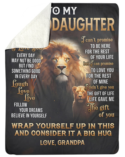 Special Gift For Your Granddaughter Blanket - From Grandpa (SKU2605-212)