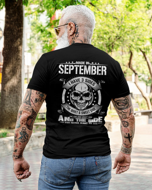 I WAS BORN IN SEPTEMBER, I HAVE 3 SIDES male (SKU08-65-09)