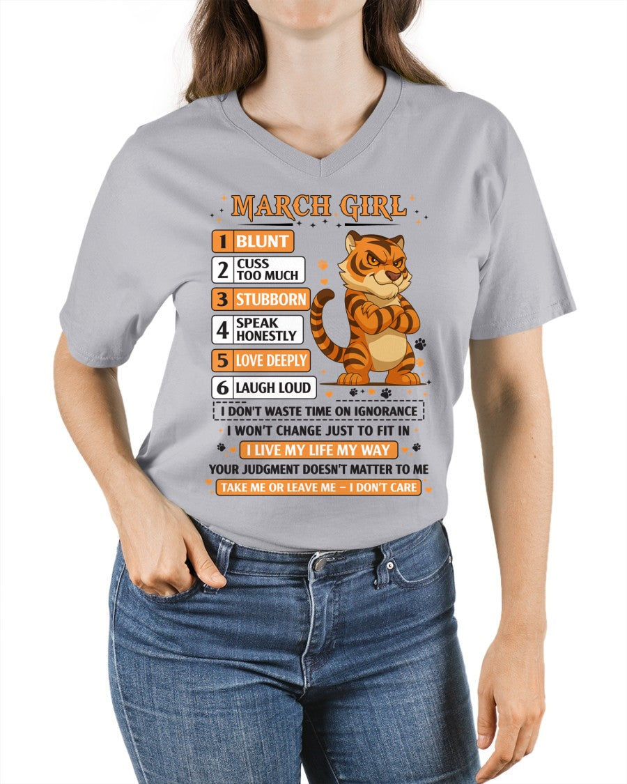 "I AM A MARCH GIRL" - Birthday Gift For March Girls - FMA ccdi03 (SKU2602-219-03)