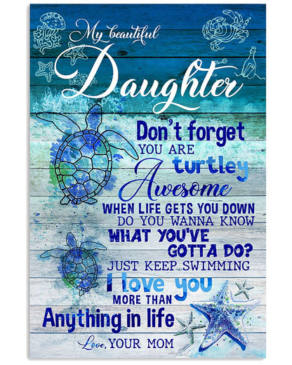 TO MY DAUGHTER FROM MOM CANVAS
