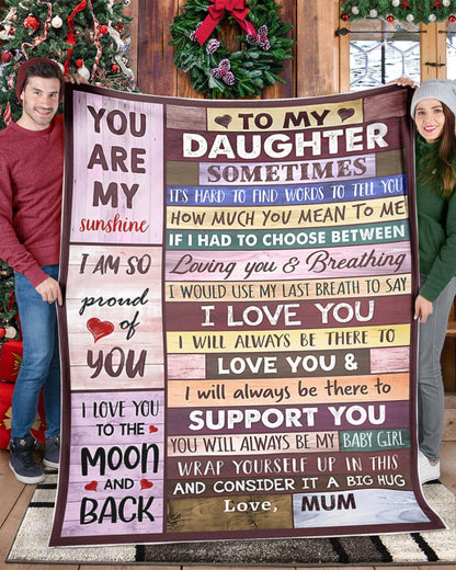 Blanket Gift for Your Daughter – From Mom (SKU2610-52)