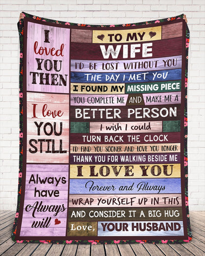 Special Gift For Your Wife Blanket - From Husband FULL (SKUB12-223)