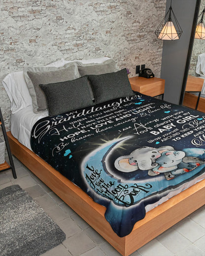 Special Gift For Your Granddaughter Blanket - From Nana (SKU-CHAU-B01)