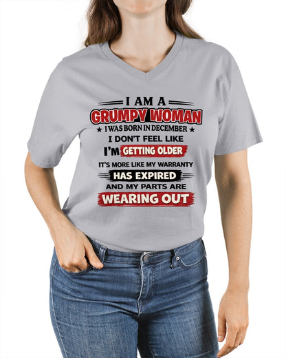 ccdi12 - Funny Grumpy Woman Shirt Born in December – Birthday Gift Idea - FMA (SKU2602-177-12)
