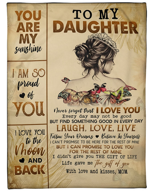 Special Gift For Your Daughter Blanket - From Mom (SKUB12-188)