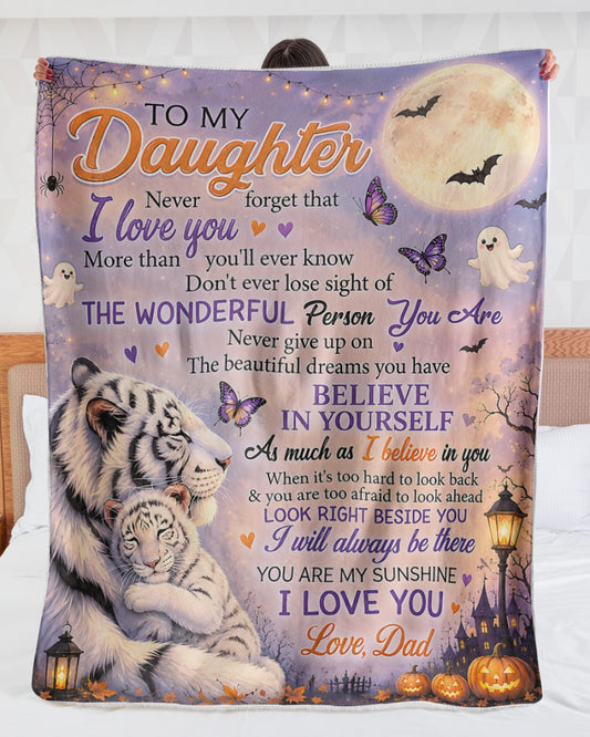 Halloween Blanket Gift for Your Daughter- From Dad (SKU2607-242)