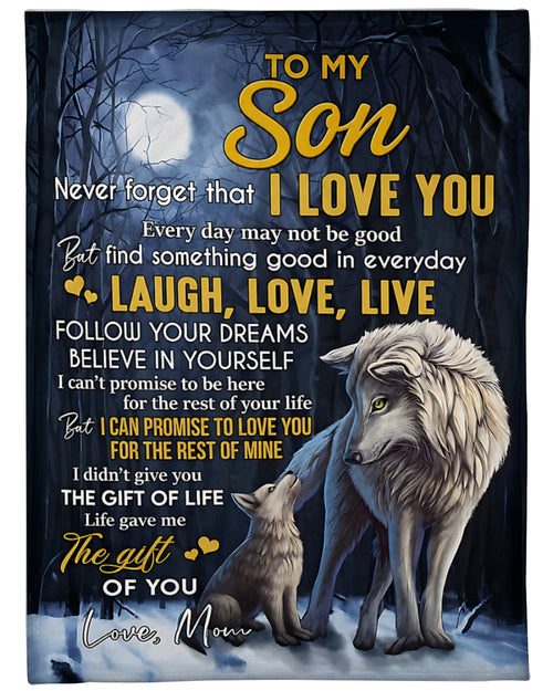 Special Gift For Your Son Blanket - From Mom (SKU2606-07)