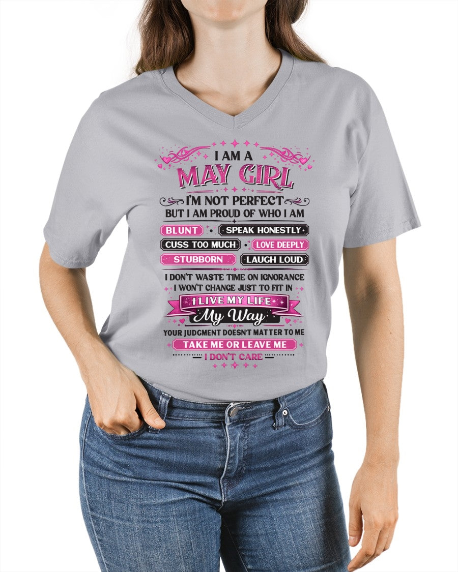 "I AM A MAY GIRL" - Birthday Gift For May Girls - FMA ccdi05 (SKU26T-01260-05)