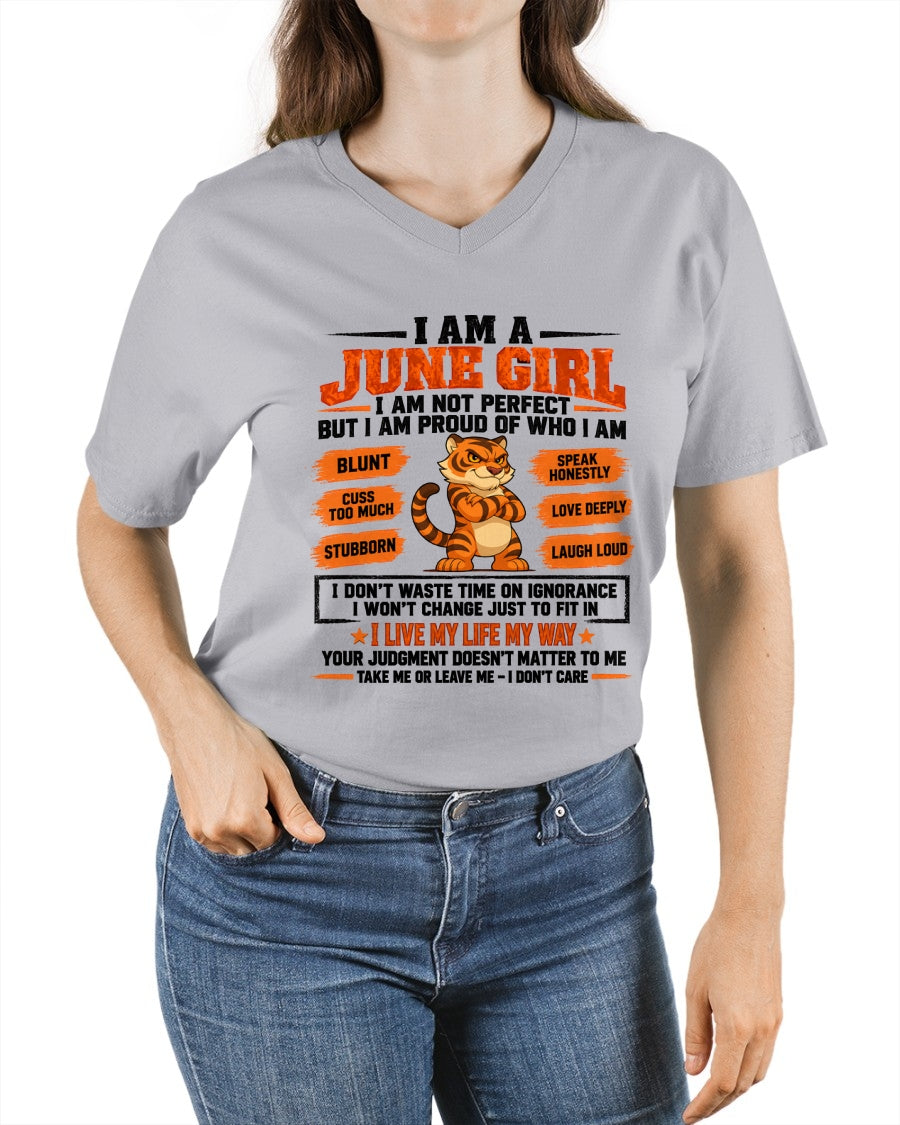 "I AM A JUNE GIRL" - Birthday Gift For June Girls - FMA ccdi06 (SKU2609-317-06)