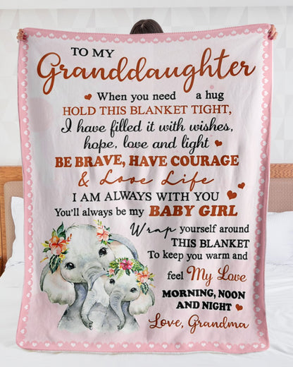 Special gift for your granddaughter blanket - from Grandma