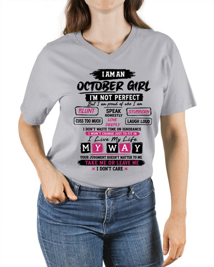 "I AM AN OCTOBER GIRL" - Birthday Gift For October Girls - FMA ccdi10 (SKU2607-102-10)